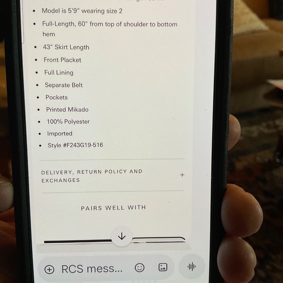 Beautiful Oak Hall Twilight Blooms Dress Sz. 12 - Picture 10 of 10